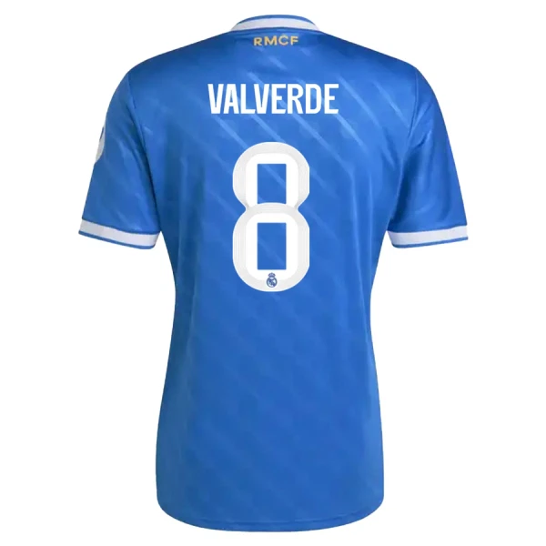 Camisola Real Madrid Valverde 8 Homem Equipamento 3ª 2025-26 Camisola Real Madrid Valverde 8 Homem Equipamento 3ª 2025-26
