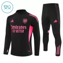 Conjunto de Moletom de Treino Arsenal Criança Quarto-Zíper 2025-26 Preta Conjunto de Moletom de Treino Arsenal Criança Quarto-Zíper 2025-26 Preta