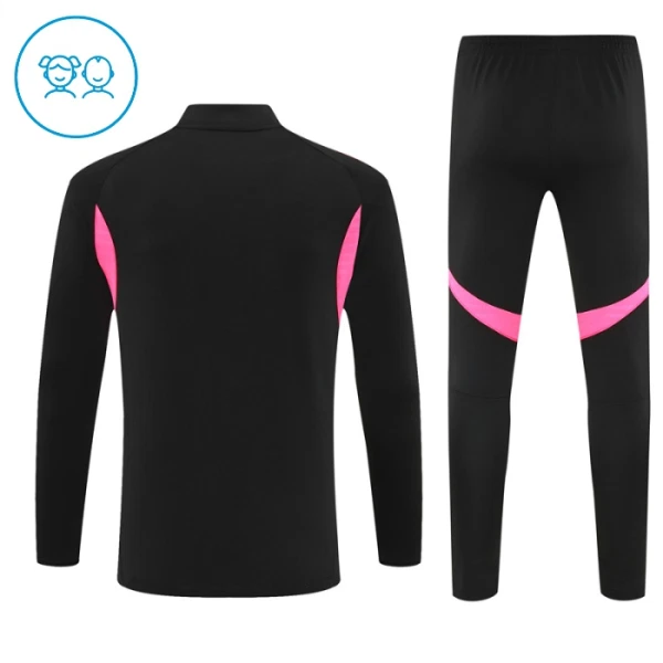 Conjunto de Moletom de Treino Arsenal Criança Quarto-Zíper 2025-26 Preta