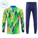 Conjunto de Moletom de Treino Brasil Criança Quarto-Zíper 2025-26 Verde