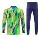 Conjunto de Moletom de Treino Brasil Homem Quarto-Zíper 2025-26 Verde