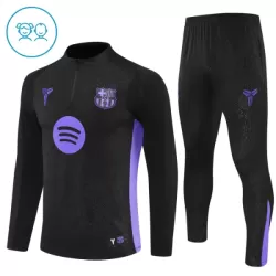 Conjunto de Moletom de Treino FC Barcelona Criança Quarto-Zíper 2025-26 Preta Conjunto de Moletom de Treino FC Barcelona Criança Quarto-Zíper 2025-26 Preta