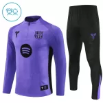Conjunto de Moletom de Treino FC Barcelona Criança Quarto-Zíper 2025-26 Roxo