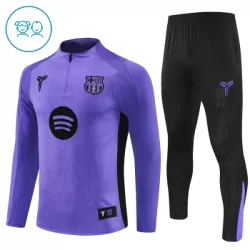 Conjunto de Moletom de Treino FC Barcelona Criança Quarto-Zíper 2025-26 Roxo Conjunto de Moletom de Treino FC Barcelona Criança Quarto-Zíper 2025-26 Roxo