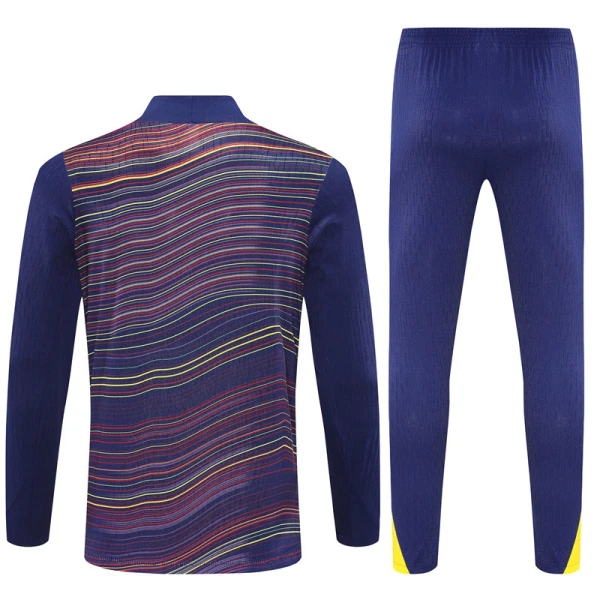 Conjunto de Moletom de Treino FC Barcelona Homem Quarto-Zíper 2025-26 Navy