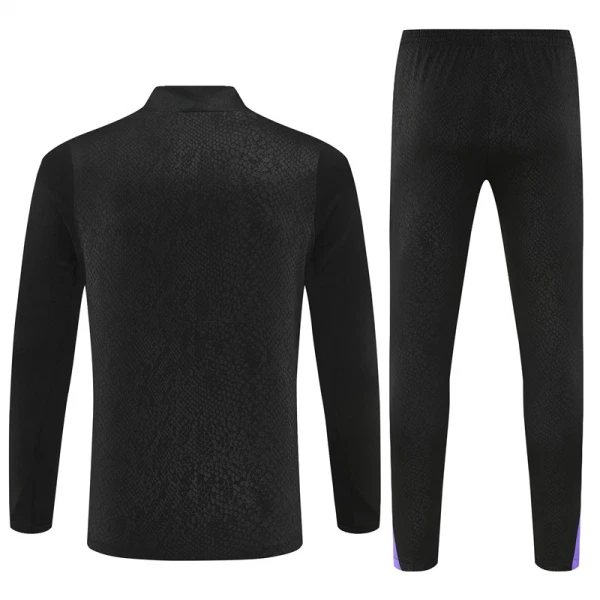 Conjunto de Moletom de Treino FC Barcelona Homem Quarto-Zíper 2025-26 Preta