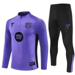 Conjunto de Moletom de Treino FC Barcelona Homem Quarto-Zíper 2025-26 Roxo