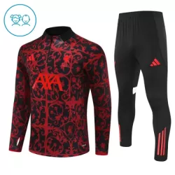 Conjunto de Moletom de Treino Liverpool Criança Quarto-Zíper 2025-26 Preta Conjunto de Moletom de Treino Liverpool Criança Quarto-Zíper 2025-26 Preta