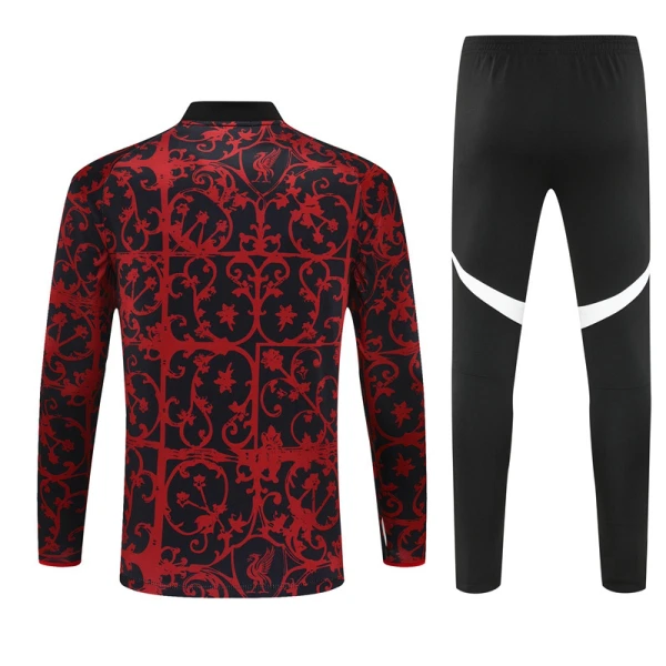 Conjunto de Moletom de Treino Liverpool Homem Quarto-Zíper 2025-26 Preta