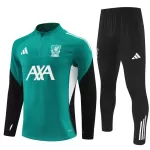 Conjunto de Moletom de Treino Liverpool Homem Quarto-Zíper 2025-26 Verde
