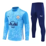 Conjunto de Moletom de Treino Manchester City Homem Quarto-Zíper 2025-26 Azul