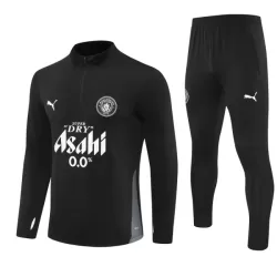 Conjunto de Moletom de Treino Manchester City Homem Quarto-Zíper 2025-26 Preta Conjunto de Moletom de Treino Manchester City Homem Quarto-Zíper 2025-26 Preta