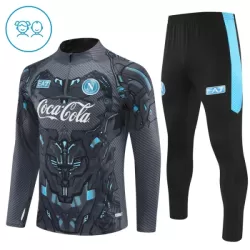 Conjunto de Moletom de Treino Napoli Criança Quarto-Zíper 2025-26 Preta Conjunto de Moletom de Treino Napoli Criança Quarto-Zíper 2025-26 Preta
