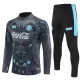 Conjunto de Moletom de Treino Napoli Homem Quarto-Zíper 2025-26 Preta