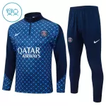 Conjunto de Moletom de Treino Paris Saint-Germain Criança Quarto-Zíper 2025-26 Azul