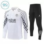 Conjunto de Moletom de Treino Paris Saint-Germain Criança Quarto-Zíper 2025-26 Branca