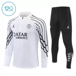 Conjunto de Moletom de Treino Paris Saint-Germain Criança Quarto-Zíper 2025-26 Branca Conjunto de Moletom de Treino Paris Saint-Germain Criança Quarto-Zíper 2025-26 Branca