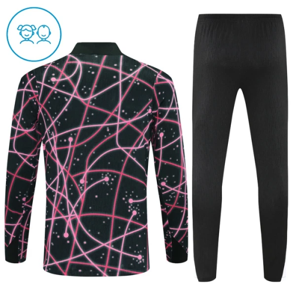 Conjunto de Moletom de Treino Paris Saint-Germain Criança Quarto-Zíper 2025-26 Preta
