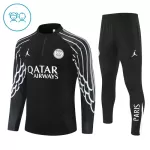 Conjunto de Moletom de Treino Paris Saint-Germain Criança Quarto-Zíper 2025-26 Preta
