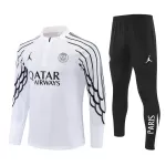 Conjunto de Moletom de Treino Paris Saint-Germain Homem Quarto-Zíper 2025-26 Branca