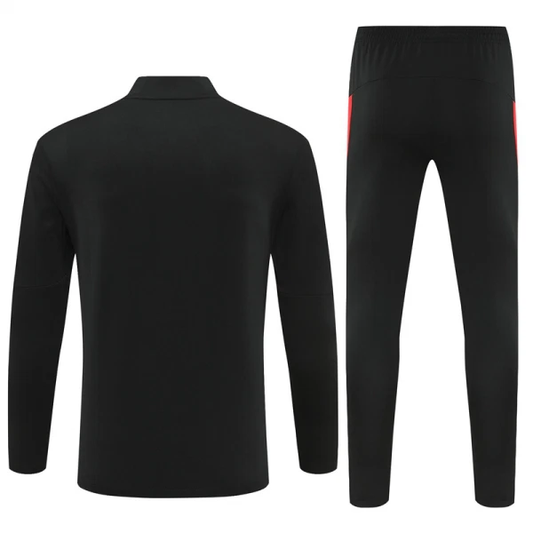 Conjunto de Moletom de Treino Portugal Homem Quarto-Zíper 2025-26 Preta