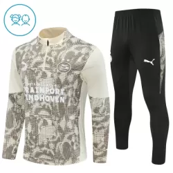 Conjunto de Moletom de Treino PSV Eindhoven Criança Quarto-Zíper 2025-26 Cinza Conjunto de Moletom de Treino PSV Eindhoven Criança Quarto-Zíper 2025-26 Cinza