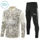 Conjunto de Moletom de Treino PSV Eindhoven Criança Quarto-Zíper 2025-26 Cinza