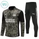 Conjunto de Moletom de Treino PSV Eindhoven Criança Quarto-Zíper 2025-26 Preta