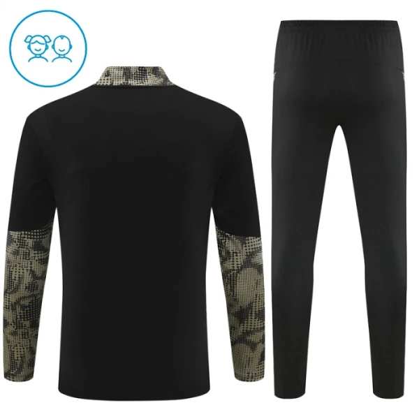 Conjunto de Moletom de Treino PSV Eindhoven Criança Quarto-Zíper 2025-26 Preta