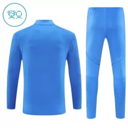 Conjunto de Moletom de Treino Real Madrid Criança Quarto-Zíper 2025-26 Azul