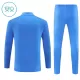 Conjunto de Moletom de Treino Real Madrid Criança Quarto-Zíper 2025-26 Azul