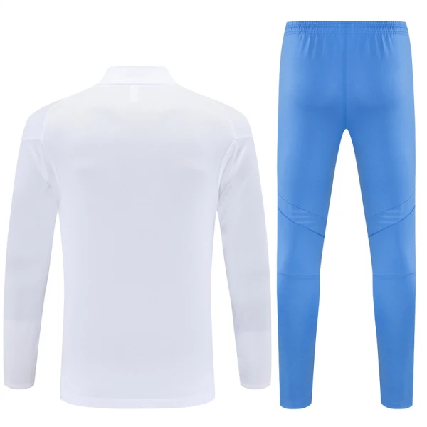 Conjunto de Moletom de Treino Real Madrid Homem Quarto-Zíper 2025-26 Branca
