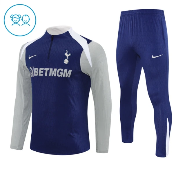 Conjunto de Moletom de Treino Tottenham Hotspur Criança Quarto-Zíper 2025-26 Navy