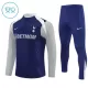Conjunto de Moletom de Treino Tottenham Hotspur Criança Quarto-Zíper 2025-26 Navy