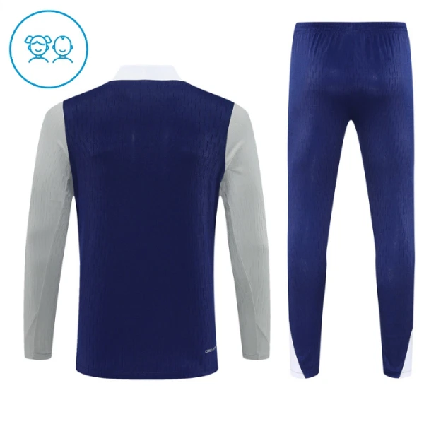 Conjunto de Moletom de Treino Tottenham Hotspur Criança Quarto-Zíper 2025-26 Navy