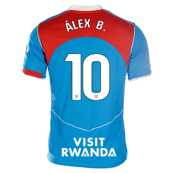 Camisola Atlético Madrid Alex B. 10 Homem Equipamento 3ª 2025-26 Camisola Atlético Madrid Alex B. 10 Homem Equipamento 3ª 2025-26