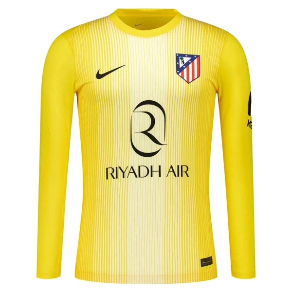 Camisola Guarda-Redes Atlético Madrid Criança 2025-26 Amarela Manga Comprida