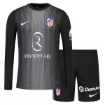 Camisola Guarda-Redes Atlético Madrid Criança 2025-26 Preta Manga Comprida