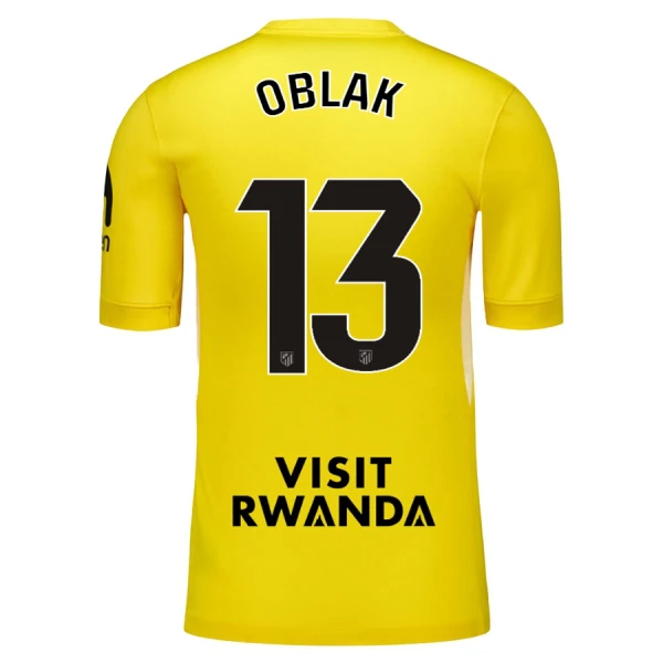 Camisola Guarda-Redes Atlético Madrid Oblak 13 Criança 2025-26 Amarela