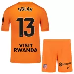 Camisola Guarda-Redes Atlético Madrid Oblak 13 Criança 2025-26 Laranja