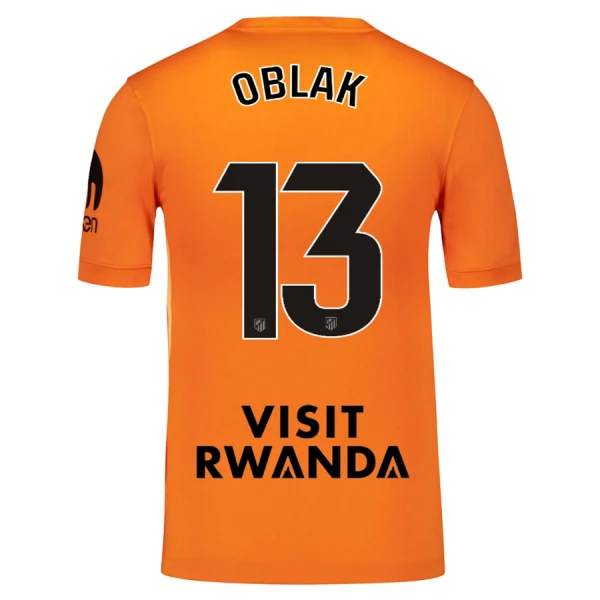 Camisola Guarda-Redes Atlético Madrid Oblak 13 Homem 2025-26 Laranja