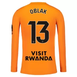 Camisola Guarda-Redes Atlético Madrid Oblak 13 Homem 2025-26 Laranja Manga Comprida Camisola Guarda-Redes Atlético Madrid Oblak 13 Homem 2025-26 Laranja Manga Comprida