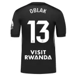 Camisola Guarda-Redes Atlético Madrid Oblak 13 Homem 2025-26 Preta