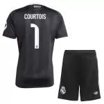 Camisola Guarda-Redes Real Madrid Courtois 1 Criança 2025-26 Preta