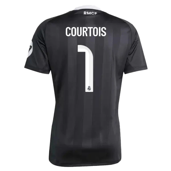 Camisola Guarda-Redes Real Madrid Courtois 1 Criança 2025-26 Preta