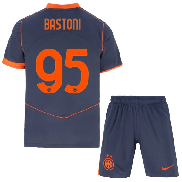 Camisola Inter Milan Bastoni 95 Criança Equipamento 3ª 2025-26