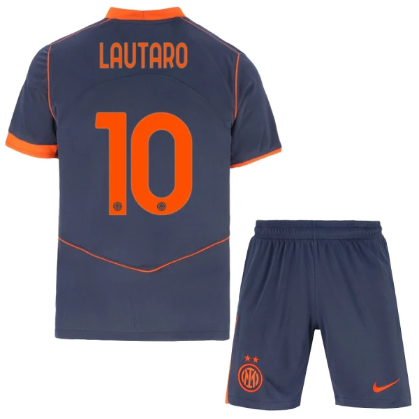 Camisola Inter Milan Lautaro Martinez 10 Criança Equipamento 3ª 2025-26