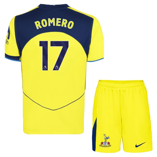 Camisola Tottenham Hotspur Romero 17 Criança Equipamento 3ª 2025-26 Camisola Tottenham Hotspur Romero 17 Criança Equipamento 3ª 2025-26