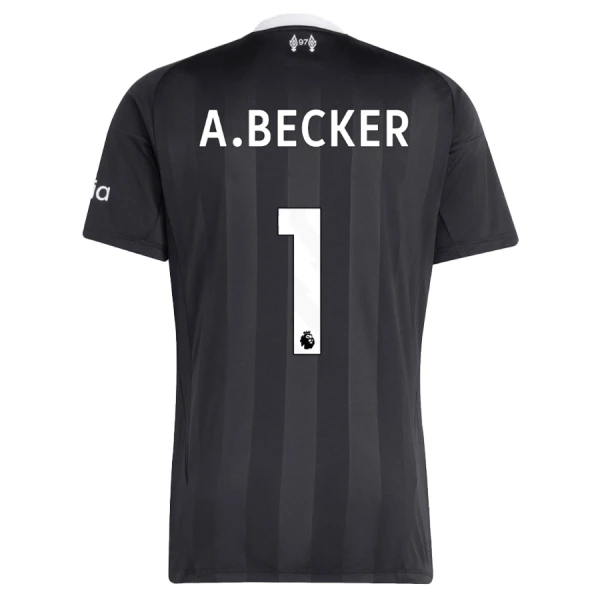 Camisola Guarda-Redes Liverpool A. Becker 1 Criança 2025-26 Preta