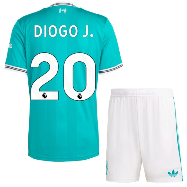 Camisola Liverpool Diogo J 20 Criança Equipamento 3ª 2025-26 Camisola Liverpool Diogo J 20 Criança Equipamento 3ª 2025-26